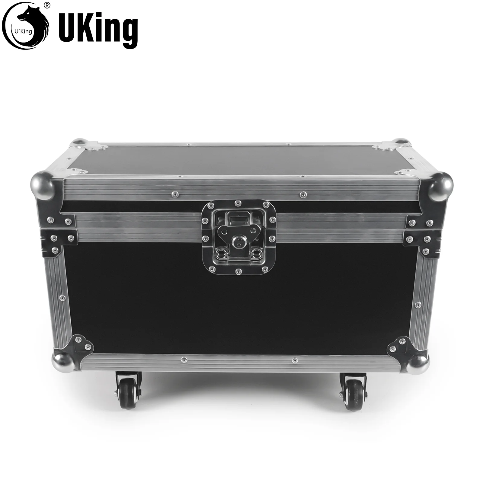 U'King-Caja de vuelo a prueba de caídas de cuero PE, partición de espuma EVA negra, para máquina electrónica de chispa de llama fría, 2 uds., 750W