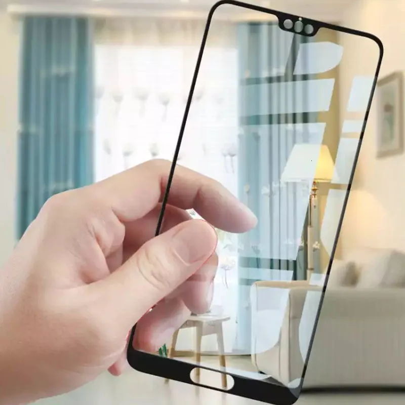 Protector de pantalla de vidrio templado para Huawei P20 Lite, Protector de pantalla de cobertura completa, Protector de seguridad para P 20 P20 Light P20lite 5,84, 2 uds. - imagen 5