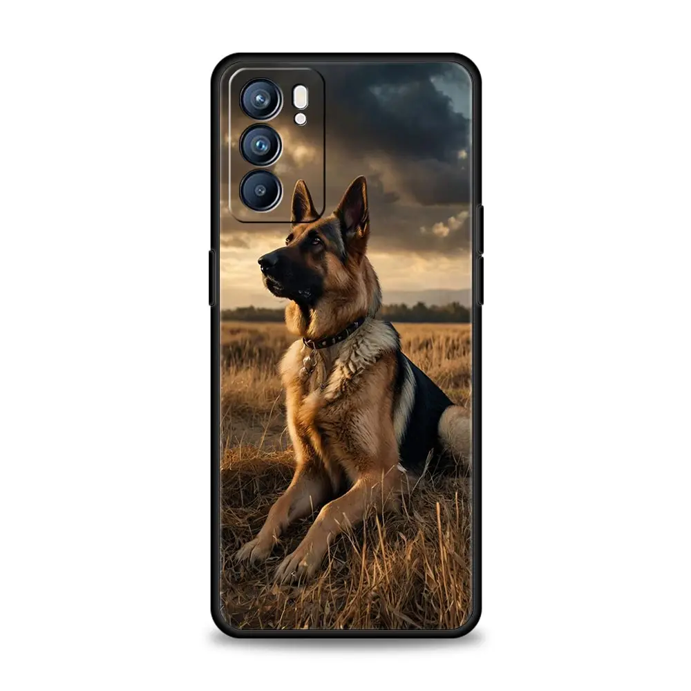 Beauty German Shepherd Dog Case For Oppo Reno14 Reno13 Reno12 11 F 10 Find X5 X9 Pro A54 5G A53 A52 A9 A78 4G A79 A80 A98 Cover - imagen 5