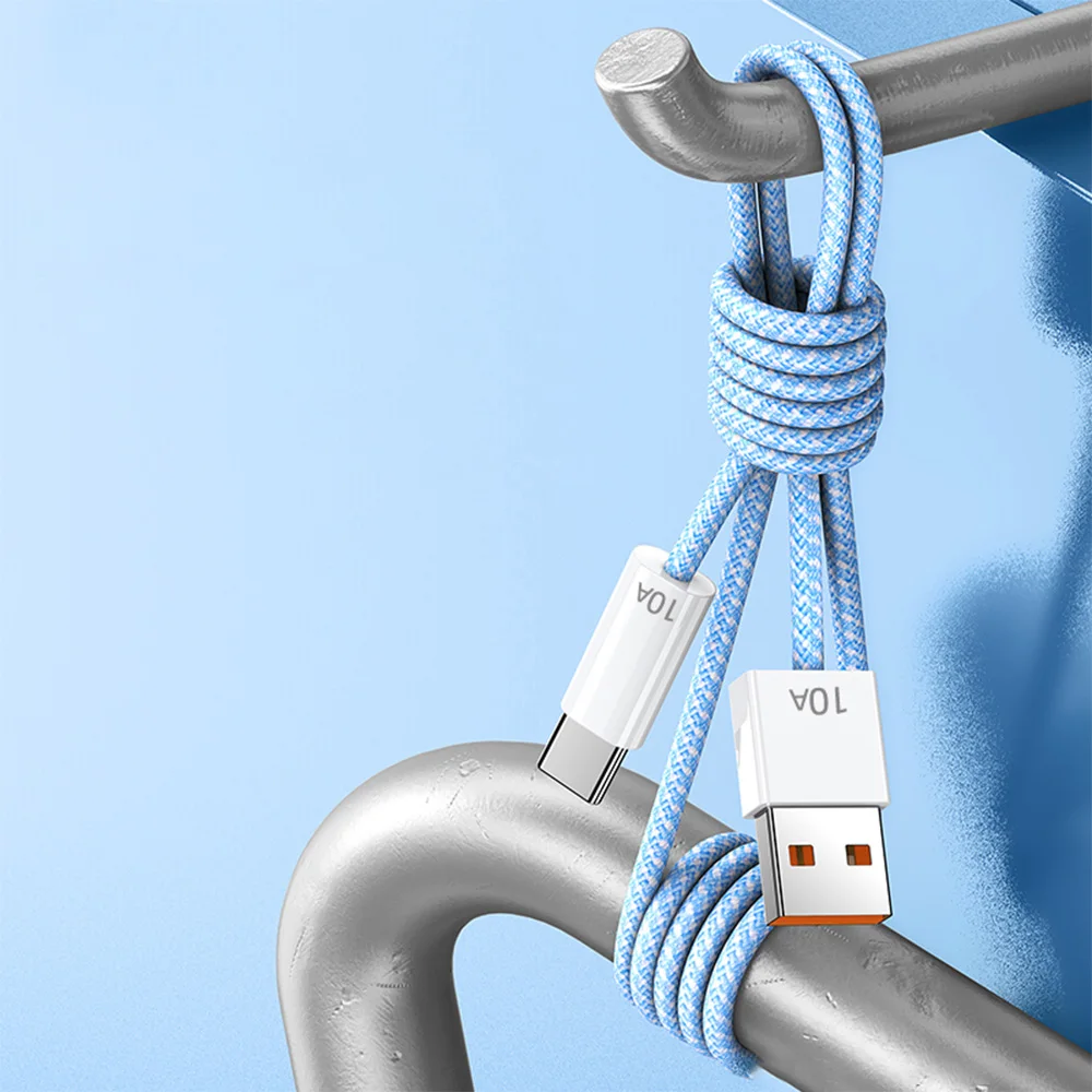 Cable tipo C de 120W, 10A, carga súper rápida, Cable de datos USB A a USB-C para teléfonos Samsung, Xiaomi, Android, Cable cargador de tableta - imagen 2