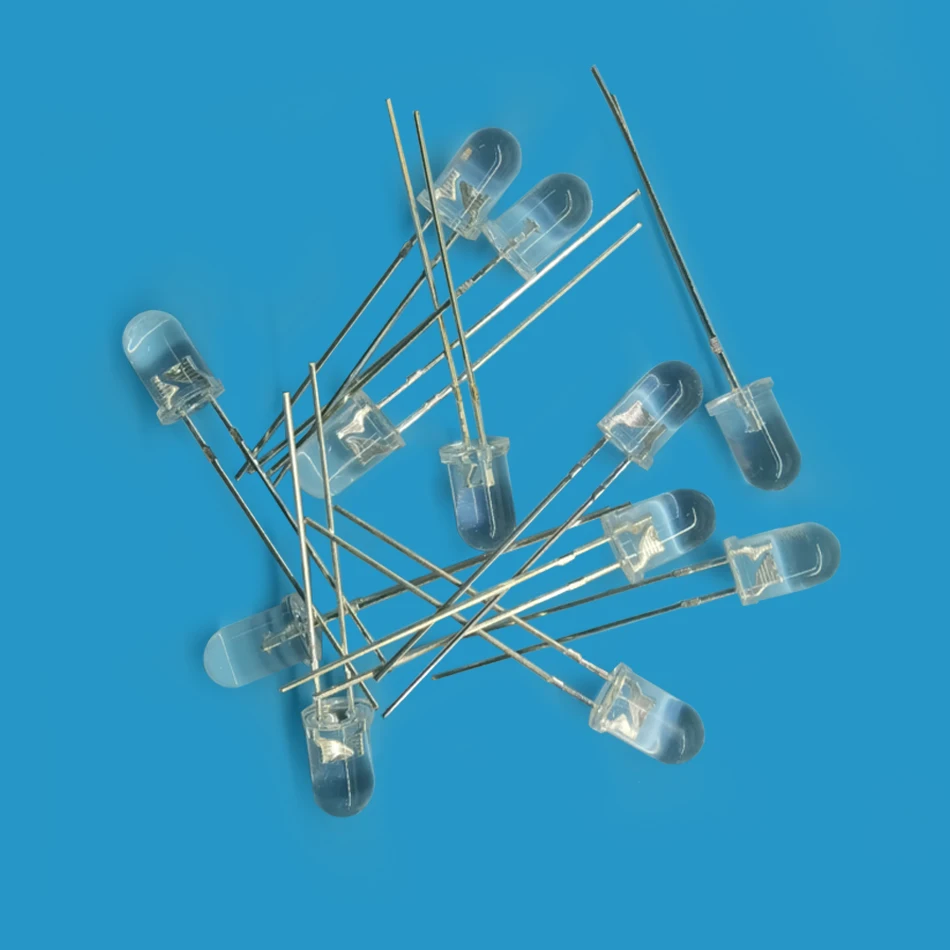 Lámpara emisora de luz de diodo LED UV DIP de 5mm 20mA 395nm 380nm 365nm 3,2-3,6 V cuentas de Ultra LED violetas púrpuras 50/100 Uds - imagen 5