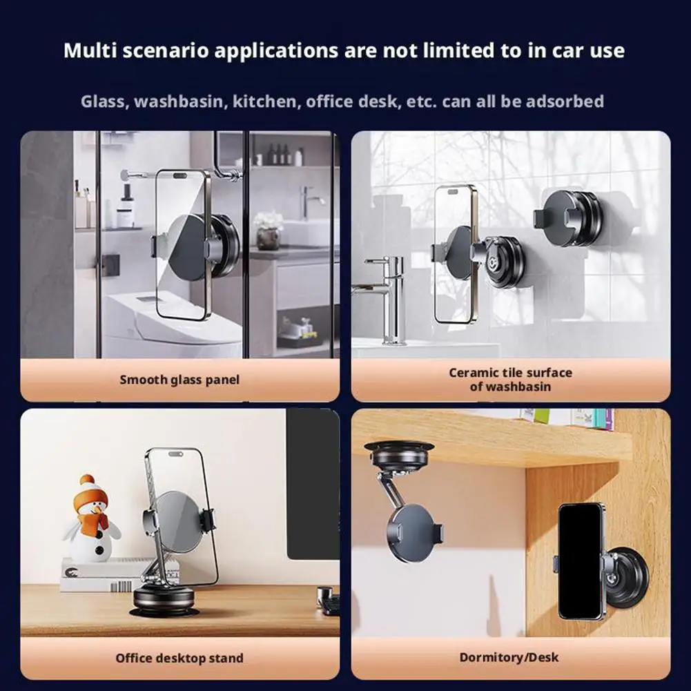Ventosa eléctrica, soporte magnético para teléfono móvil, adsorción al vacío, navegación para coche, ventosa multifuncional para salpicadero - imagen 5