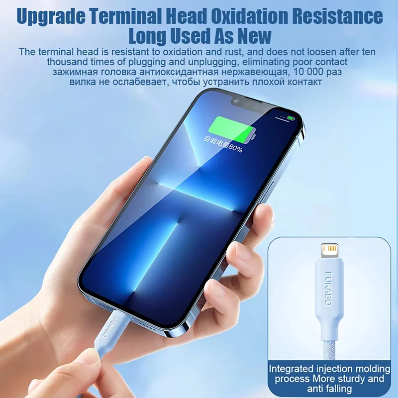 Cargador de teléfono PD de 40W, cargador rápido USB C QC4.0/3,0 PD3.0, carga rápida para for iPhone 14 13 12 11 Pro Max, adaptador de Cable USB tipo C - imagen 5