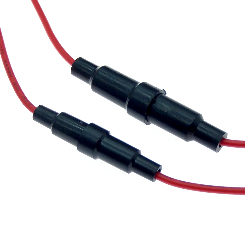 5 uds 5*20MM tubo de vidrio portafusibles tipo tornillo de soplado rápido 5X20MM fusible, 6X30 con cable 250V coche 6*30 caja de fusibles - imagen 4