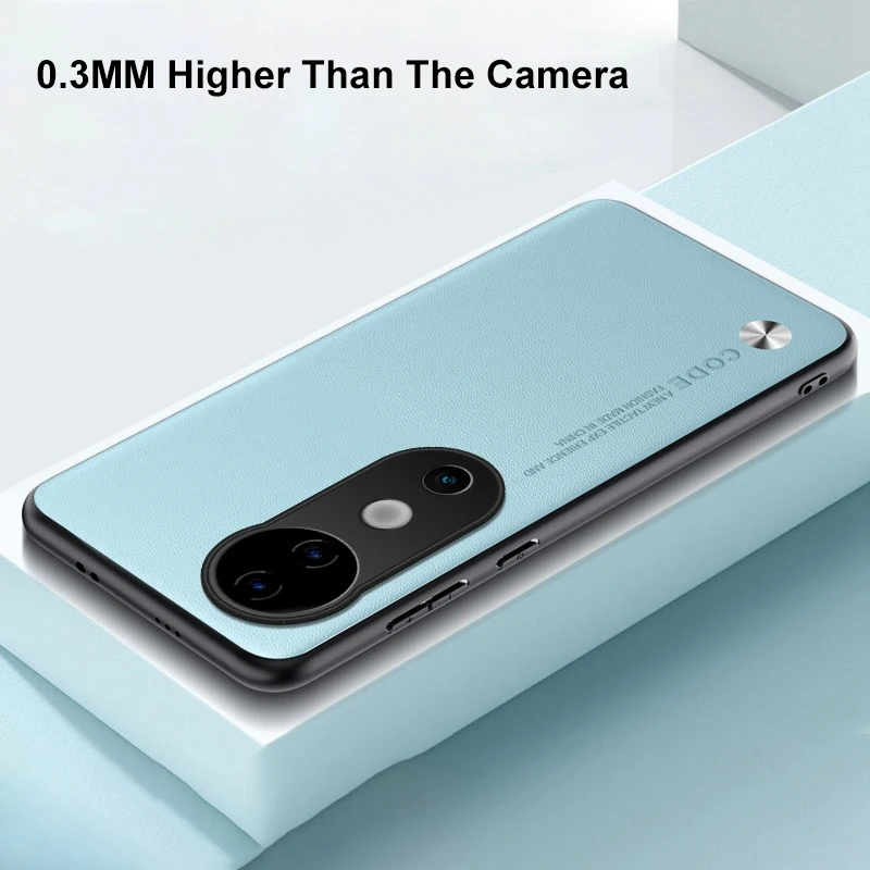 Funda de cuero PU de lujo para Vivo V40 Pro 5G, funda trasera de silicona mate a prueba de golpes, funda de teléfono de protección completa para Vivo S19 Pro - imagen 5