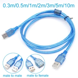 Cable Extensión USB 2.0 Macho-Hembra Azul Alta Velocidad