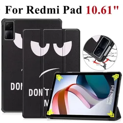 Funda para tableta Xiaomi Redmi Pad 10,6, funda 2022, funda inteligente plegable de cuero PU para Redmi Pad de 10,61 pulgadas con despertador automático