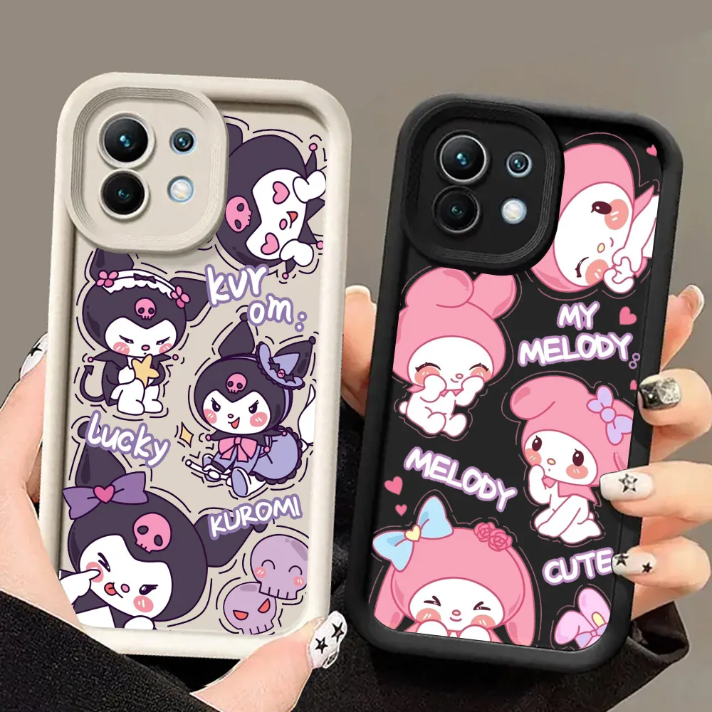 Sanrio Kuromi My Melody Anime fundas de teléfono para Xiaomi 14T 14 13T Pro 12 13 11 Lite POCO F3 F5 X3 X5 X6 M5 M6 Pro cubierta a prueba de golpes