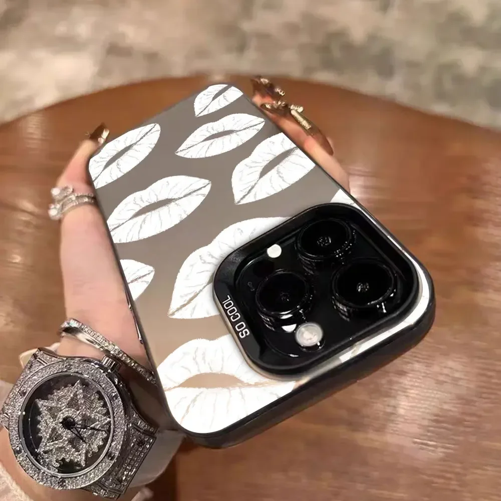 Funda de lujo con labios rojos para Tecno Camon, carcasa para teléfono, 30, 20 Pro, 4G, 5G, Pop, 7, 8 Pro, Itel P55, 4G - imagen 5