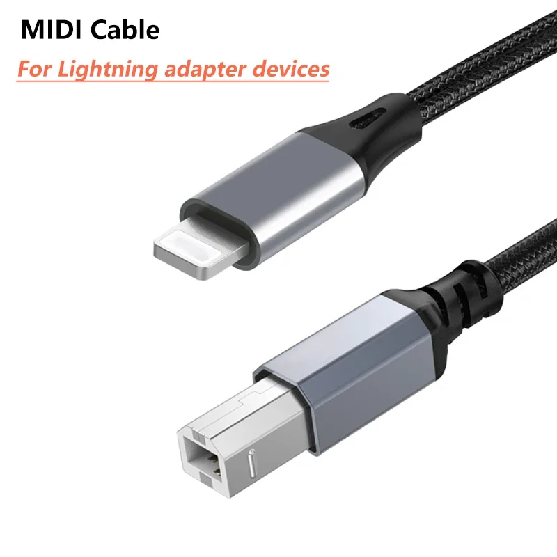 Adaptador Lightning a MIDI para iPhone 14 iPad – Cable USB tipo B