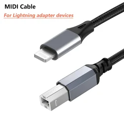 Adaptador Lightning a MIDI para iPhone 14 iPad – Cable USB tipo B
