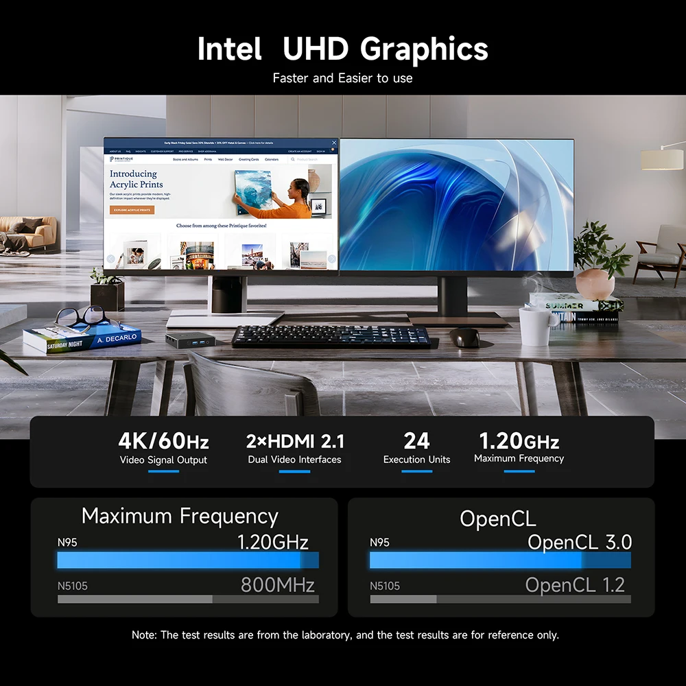 BMAX Mini PC nuevo B4 Mini Intel 12. a generación Alder Lake N95 DDR5 12GB RAM 256GB SSD Windows 11 PC soporte Linux 4K 60HZ HDMI 2,1 WIFI 5 Bluetooth 4,2 - imagen 4