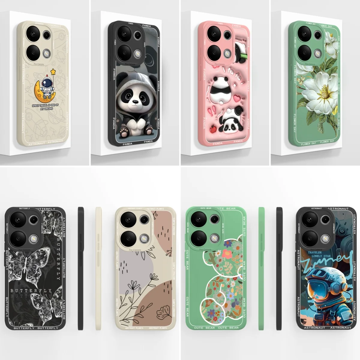 Para Poco M6 Pro Funda de teléfono diseño lindo cubre silicona líquida suave parachoques a prueba de golpes para Xiaomi Poco M6Pro 4G 5G Carcasa Funda