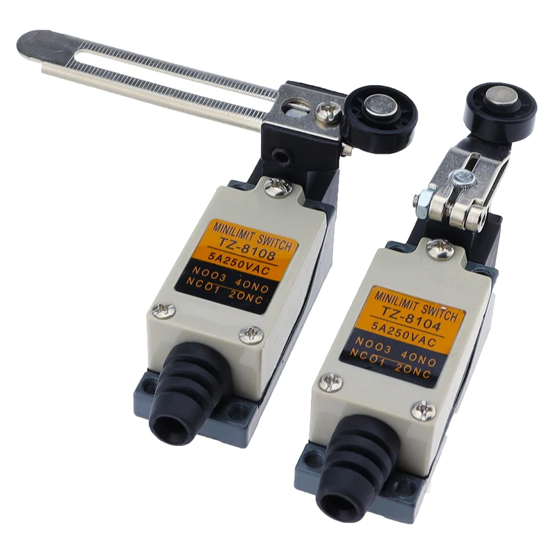 TZ-8108 TZ-8104 interruptor de límite brazo de palanca de rodillo ajustable giratorio Mini mango de reinicio momentáneo impermeable contacto de latón - imagen 4