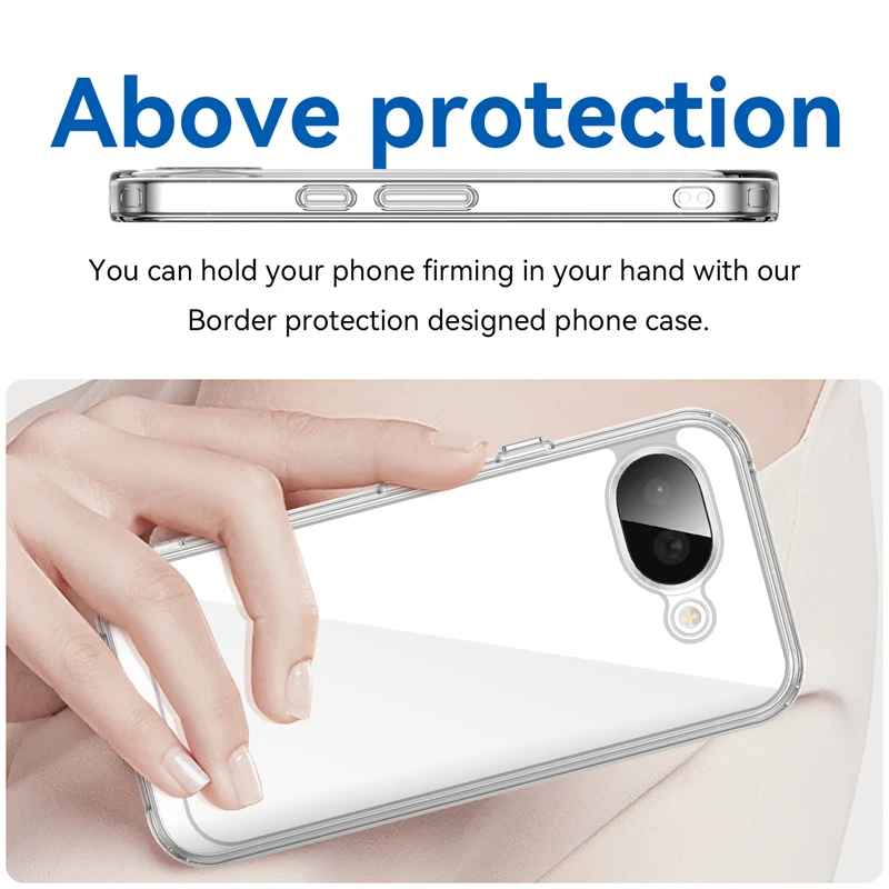 Para Google Pixel 10 A funda de lujo de silicona transparente PC TPU funda protectora Pixel 10 A funda a prueba de golpes funda Google Pixel 10A - imagen 2