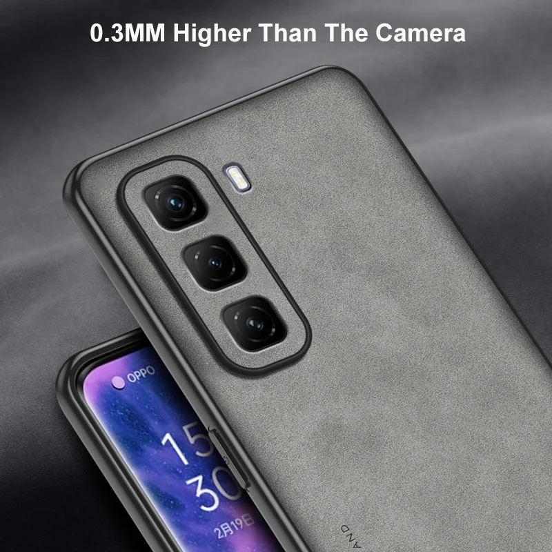 Para Infinix Hot 50 Pro Plus 4G funda de teléfono de cuero PU de lujo para Infinix Hot 50 5G contraportada de silicona mate protección completa - imagen 5