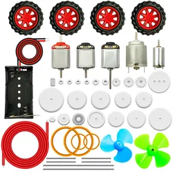 Kit Motores DC TT con Engranajes y Hélice para Proyectos DIY