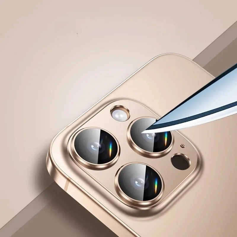 Protector de cámara de Metal para IPhone 16 Pro Max, carcasa de aleación, cristal Protector de lente para IPhone 16Pro, tapa de lente trasera - imagen 5