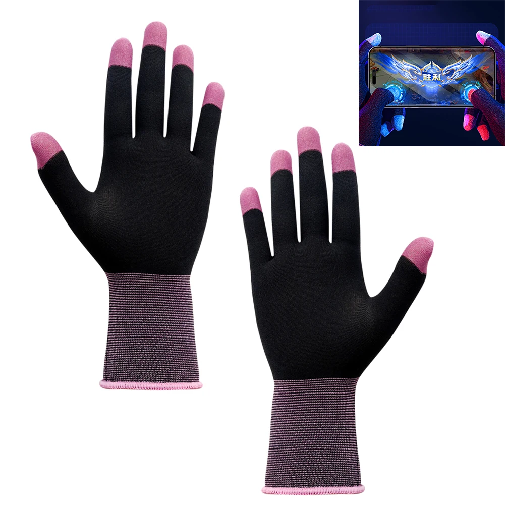 1 par de guantes de cinco dedos guantes altamente sensibles mitones antisudor transpirables mantener caliente para PUBG E-Sports Sara guantes para juegos