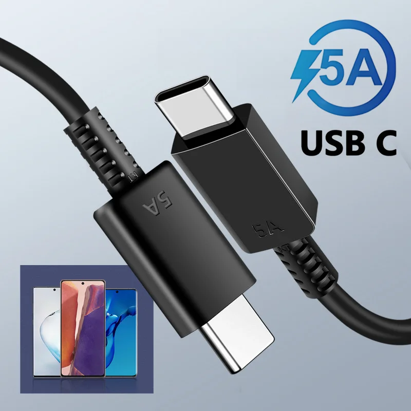 Cargador PD súper rápido de 45W 5A para Samsung S21 S22 FE S23 S24 S25 Ultra A34 A52 A53 A54 A73 Cable de carga rápida tipo C a USB-C - imagen 3