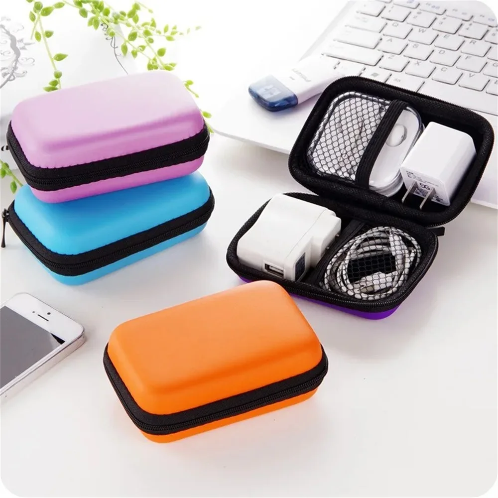 Bolsa con cremallera para Cable de datos de disco U, protección para cargador de teléfono móvil, almacenamiento de disco duro móvil, Mini bolsa de bolsillo de almacenamiento, Estuche De Viaje - imagen 4