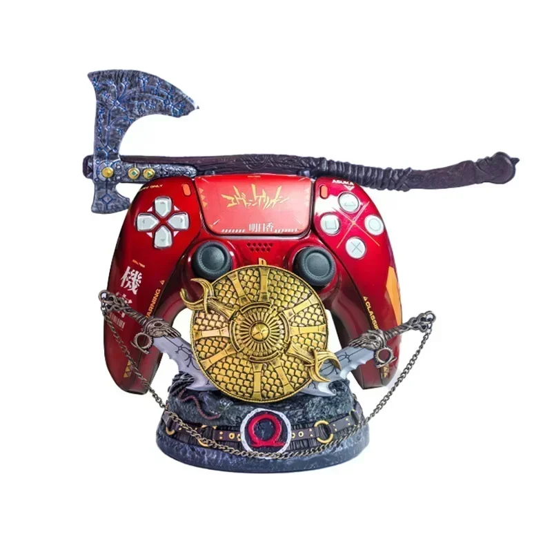 Soporte de almacenamiento para controlador PS5/PS4, soporte para mando God of War Kratos, hacha leviatiana, hoja caos, soporte para controlador de resina, regalos para niños - imagen 5