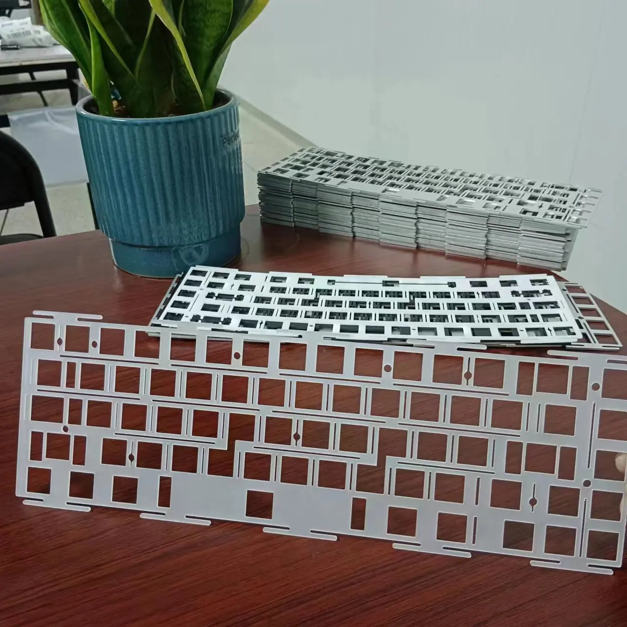 Placa de posicionamiento de intercambio en caliente Graystudio Space65 R3 para teclado mecánico PP PC POM FR4 placa de aluminio accesorios de teclado personalizados