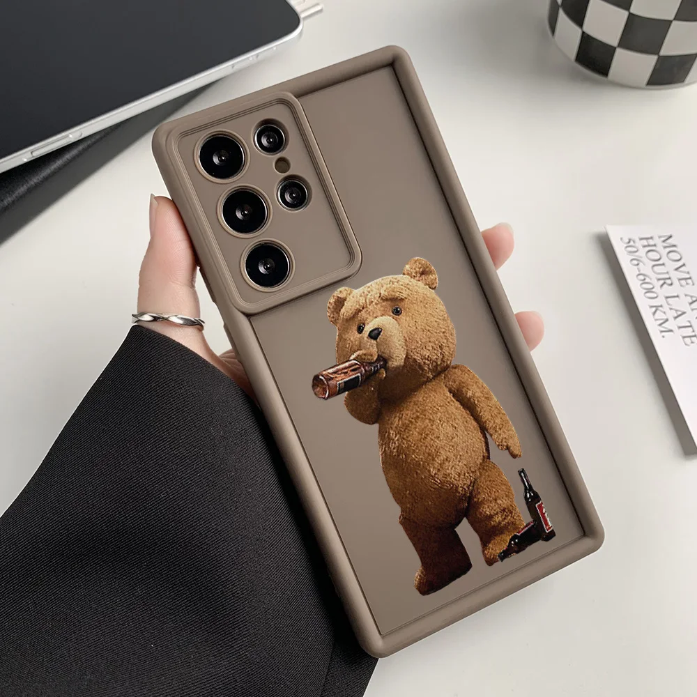 Funda de teléfono de oso bonito de silicona para Samsung A56 5G A55 A36 A16 A26 A54 A53 A52 A34 A35 A25 A15 A06 A05 A05s Funda a prueba de golpes - imagen 4