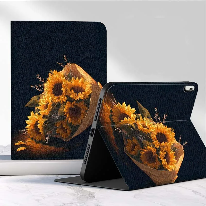 Funda de girasol a la moda para Xiaomi Redmi Pad 2 4 5 6 6S 7 7S SE Pro Ultra Max 14 11 8,7 11,2 12,5 pulgadas - imagen 2