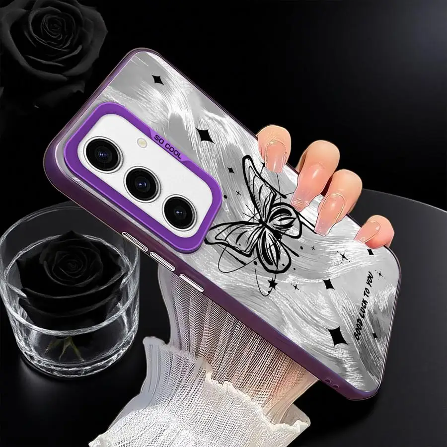 Funda para Samsung Galaxy A33 A34 A22 A52 A73 A36 A32 A23 A25 A26 A53 A24 funda trasera para teléfono arte hermosa mariposa - imagen 4