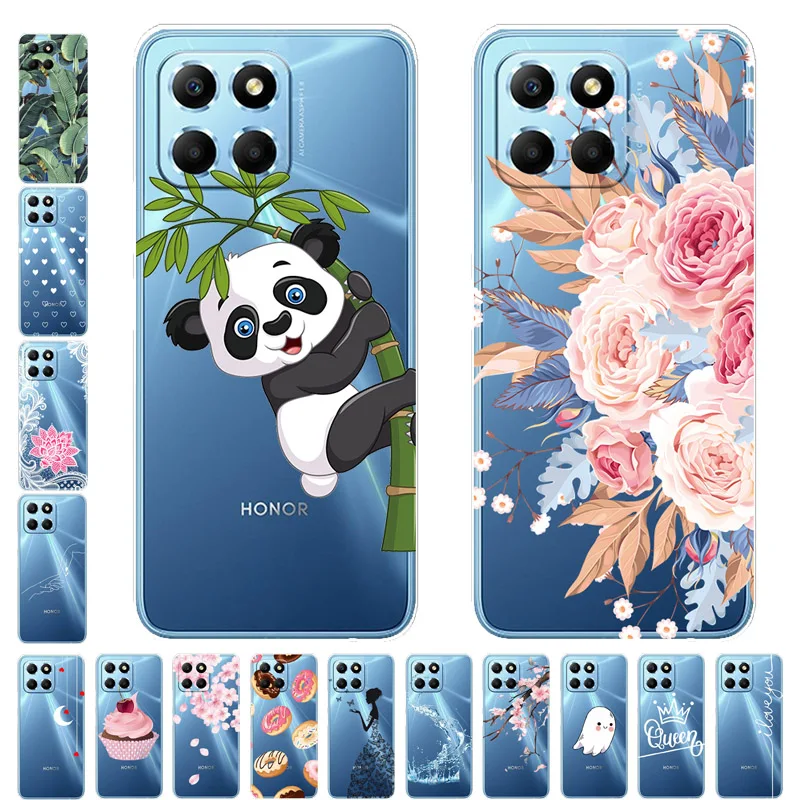 Funda de silicona para Honor X6, carcasa transparente de TPU suave para Huawei Honor X6S 2022, Funda transparente de 6,5 pulgadas VNE-LX1