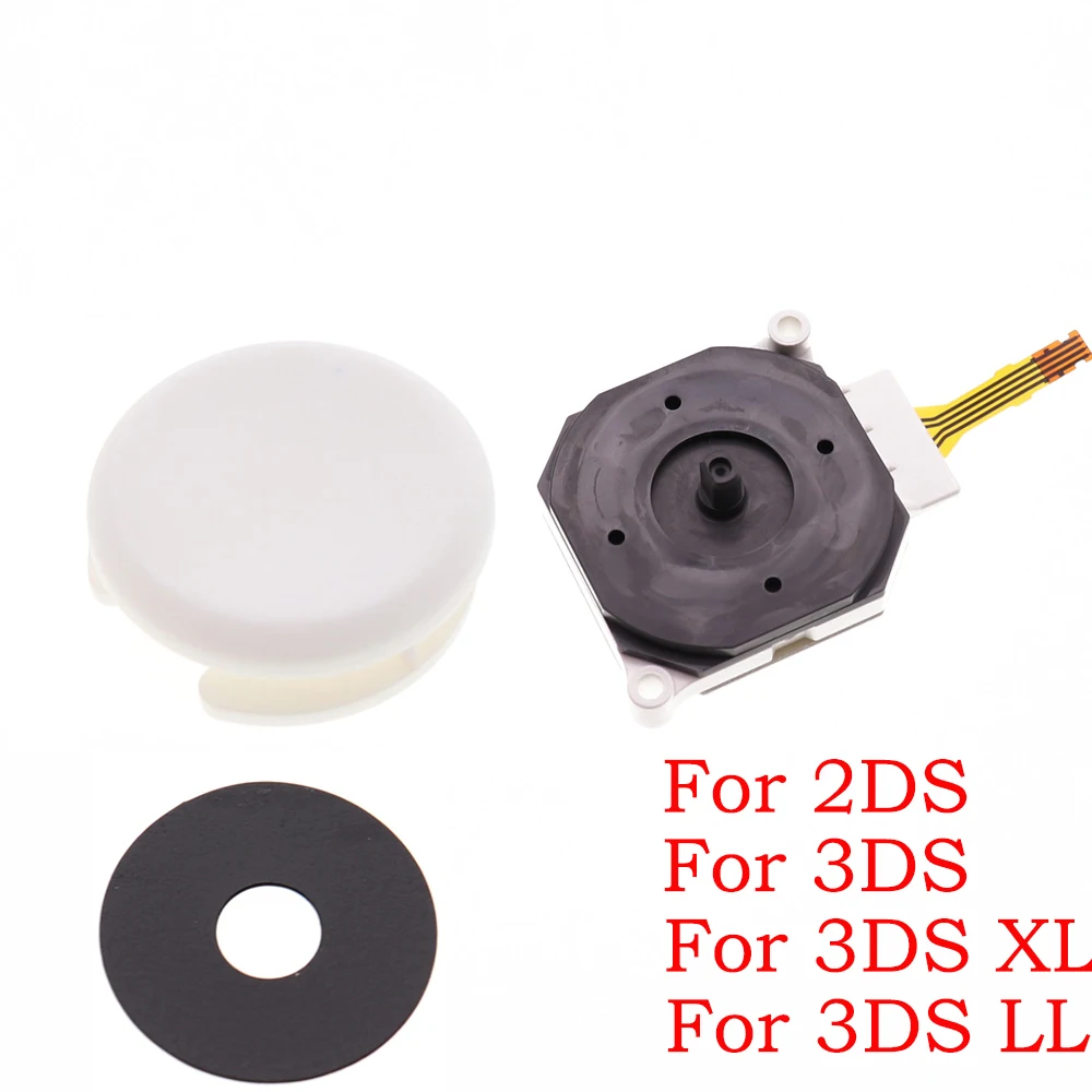 1 Juego de joystick de plástico duro + tapa + almohadilla para 2DS 3ds 3ds xl para nuevo 3DS 3DSXL XL LL/nuevo 2DS XL LL - imagen 4