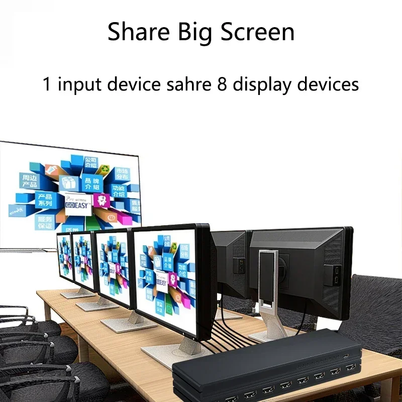 Divisor HDMI 4K 1x8, convertidor distribuidor de vídeo 1 en 8 salidas, adaptador multipantalla para PS4, Xbox, cámara DVD, portátil a proyector de TV - imagen 4