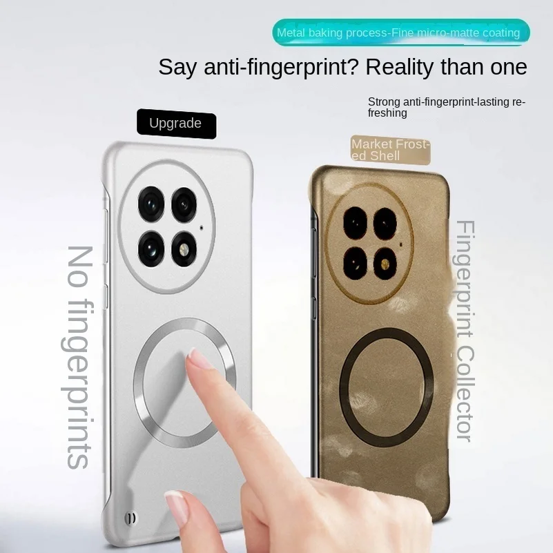 Funda de teléfono magnética Magsafe de marco delgado para OnePlus 13T 13 13R 12R 11R One Plus nord 5 ce5 cubierta protectora de cámara mate dura delgada - imagen 5