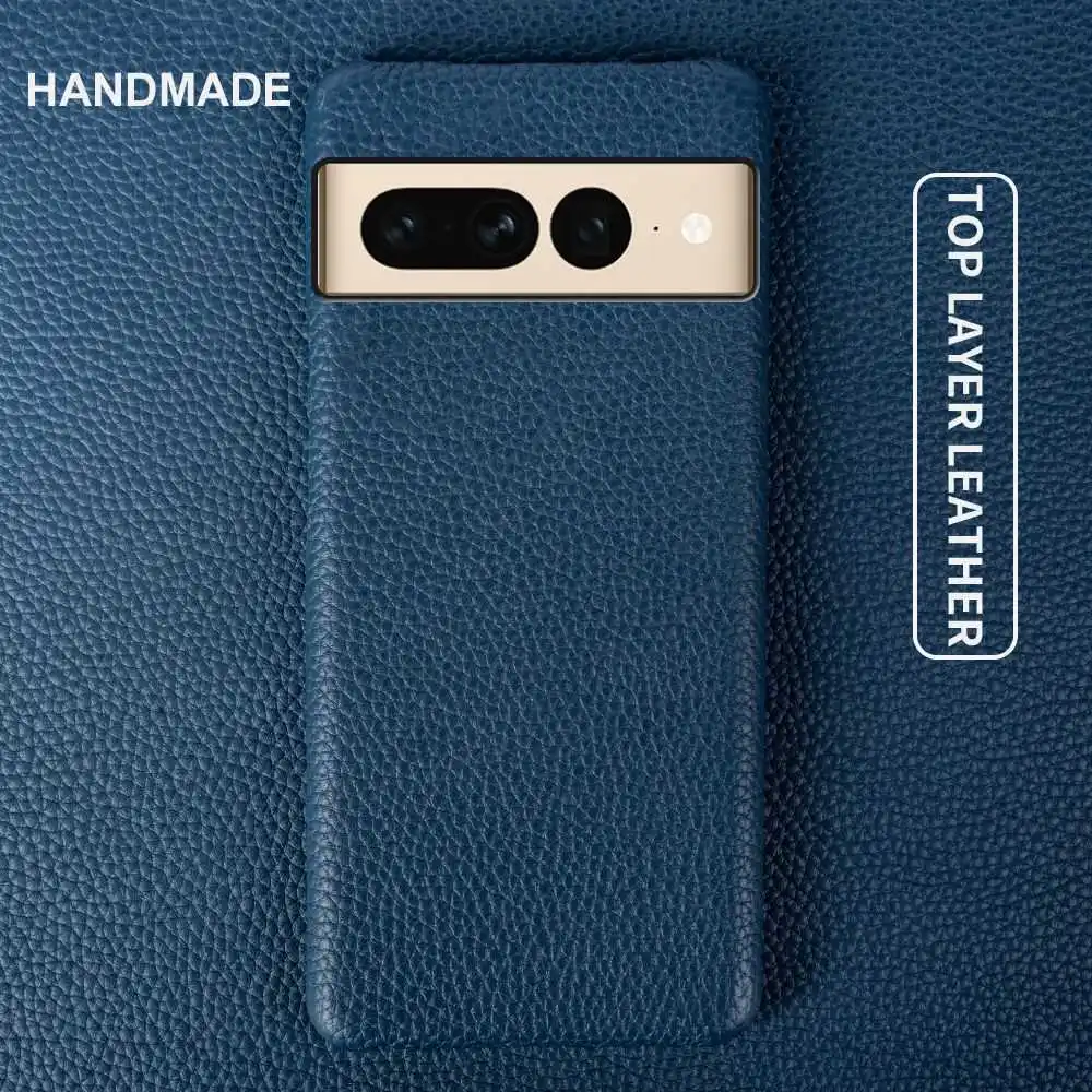 Fundas Pixel 10 Pro funda de negocios Fundas de cuero genuino para Google Pixel 6A 7Pro 5A funda para teléfono móvil Capa trasera Coque Carcasa