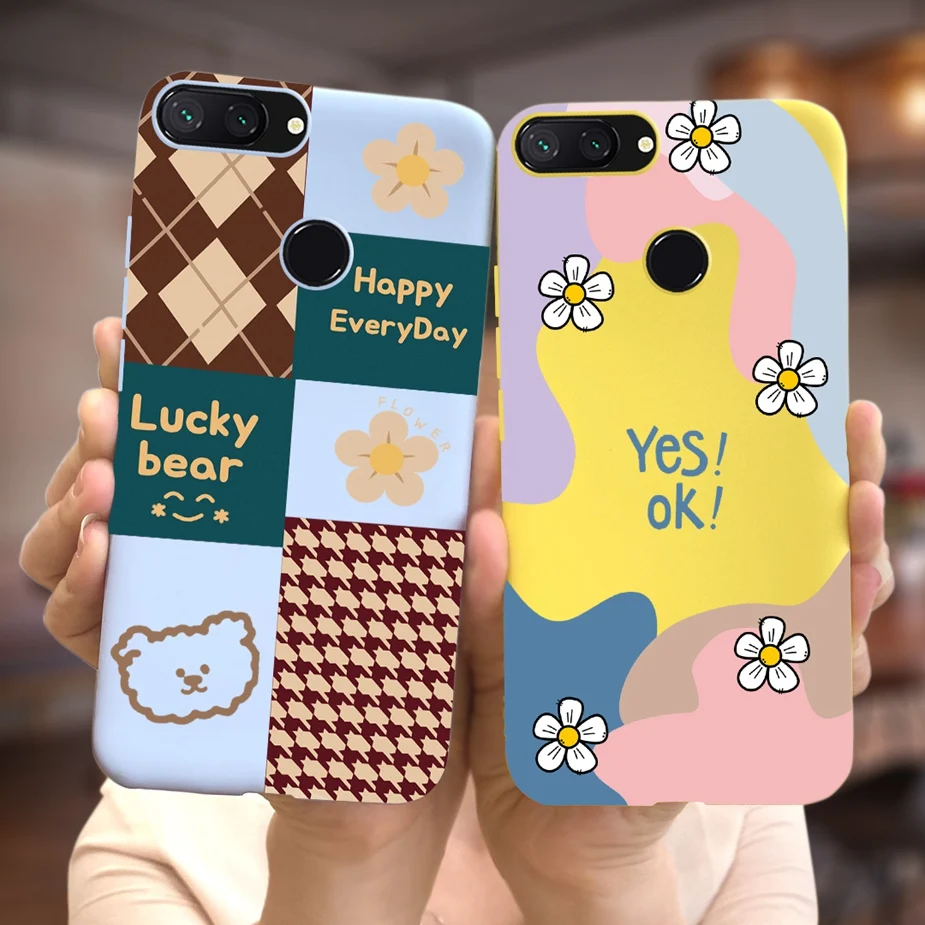 Funda de silicona blanda para teléfono Xiaomi Mi 8 Lite, carcasa bonita pintada con caramelo, Mi8Lite - imagen 3