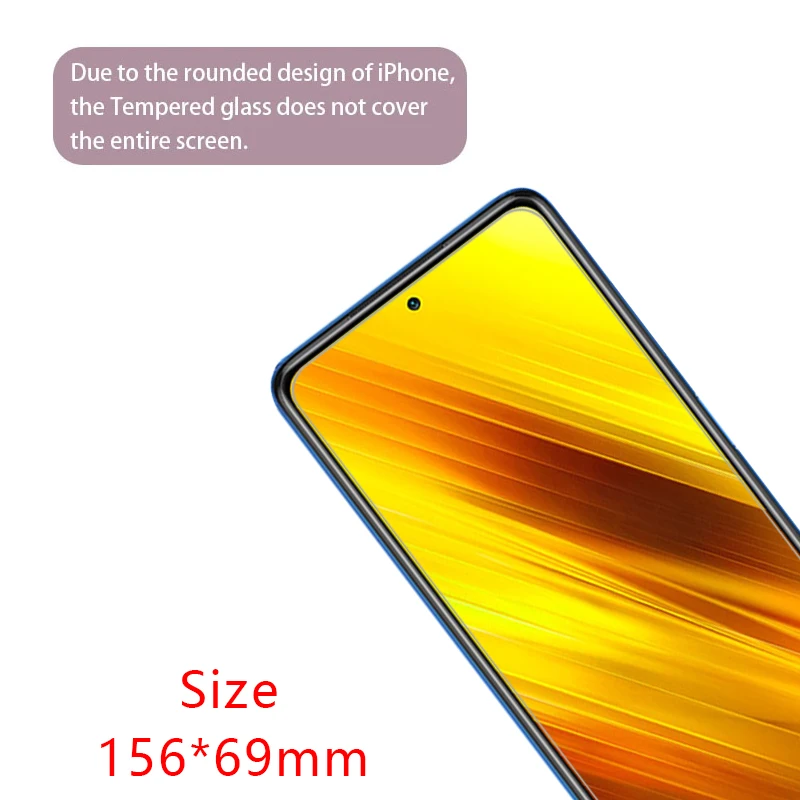 Vidrio templado protector para xiaomi poco x3 pro nfc gt protector de pantalla en pocox3 x 3 3x x3pro x3nfc x3gt pocox3pro 5g película - imagen 3