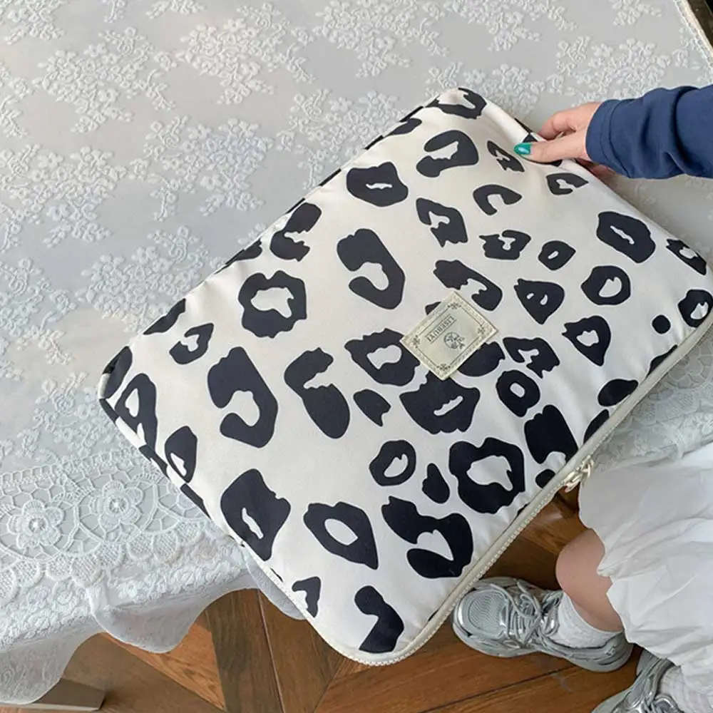 Bolso para ordenador portátil con estampado de leopardo de 11-15 pulgadas, bolso para portátil de 13 pulgadas a prueba de golpes para Macbook, funda para tableta, bolsa para iPad y Samsung - imagen 5