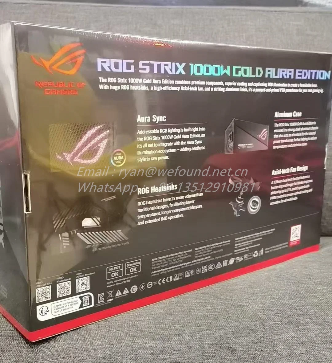 Para ROG STRIX 1000G AURA GAMING 1000W medalla de oro módulo completo fuente de alimentación de PC de escritorio - imagen 5