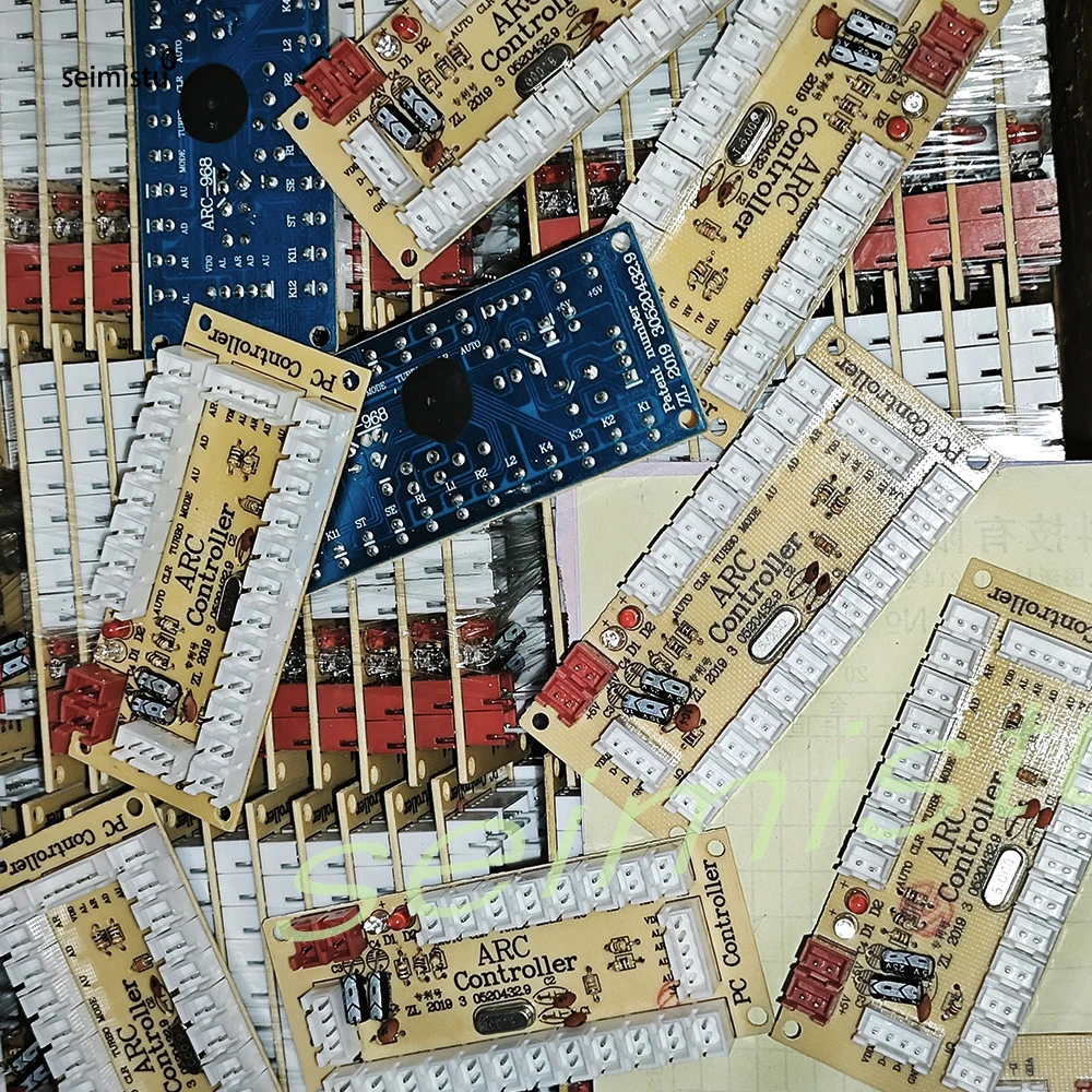 Kit de juego Arcade DIY para 2 jugadores, botón pulsador ligero, Joystick de estilo americano, Cables codificadores USB compatibles con PC Raspberry Pi M - imagen 3