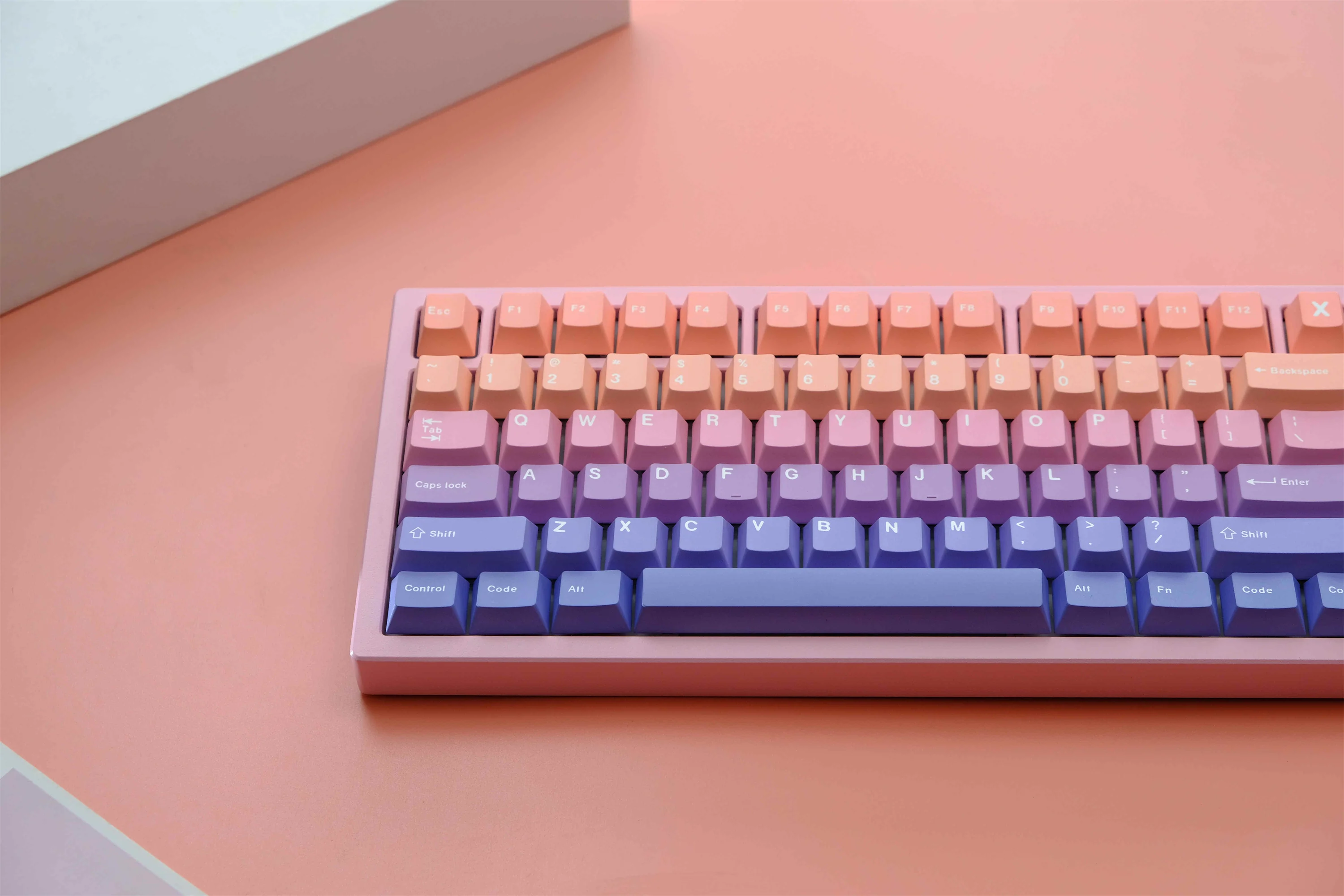 Dreamland-teclas PBT con gradiente, accesorio con 147 teclas, perfil de cereza, DYE-SUB personalizado para teclado mecánico - imagen 4