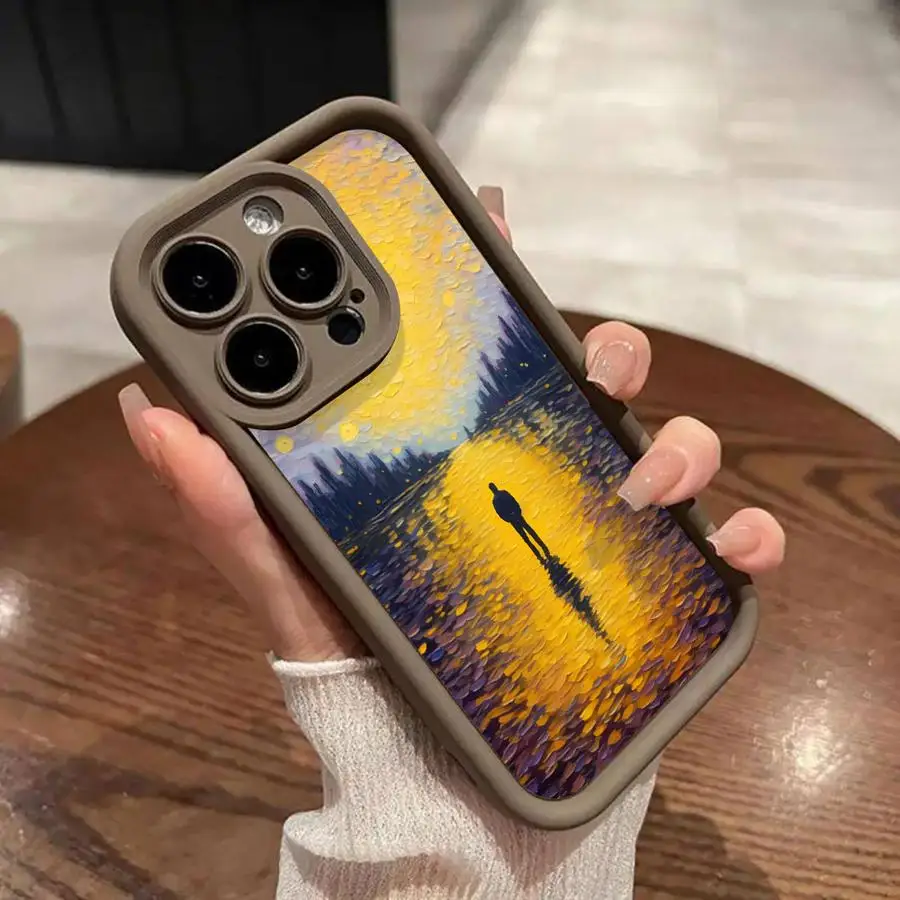 Funda de teléfono Van Gogh para Apple iPhone 13 15 16 Pro Max 14 13 Pro 11 12 7 8 Plus XS MAX XR 14 Plus TPU cubierta suave - imagen 3