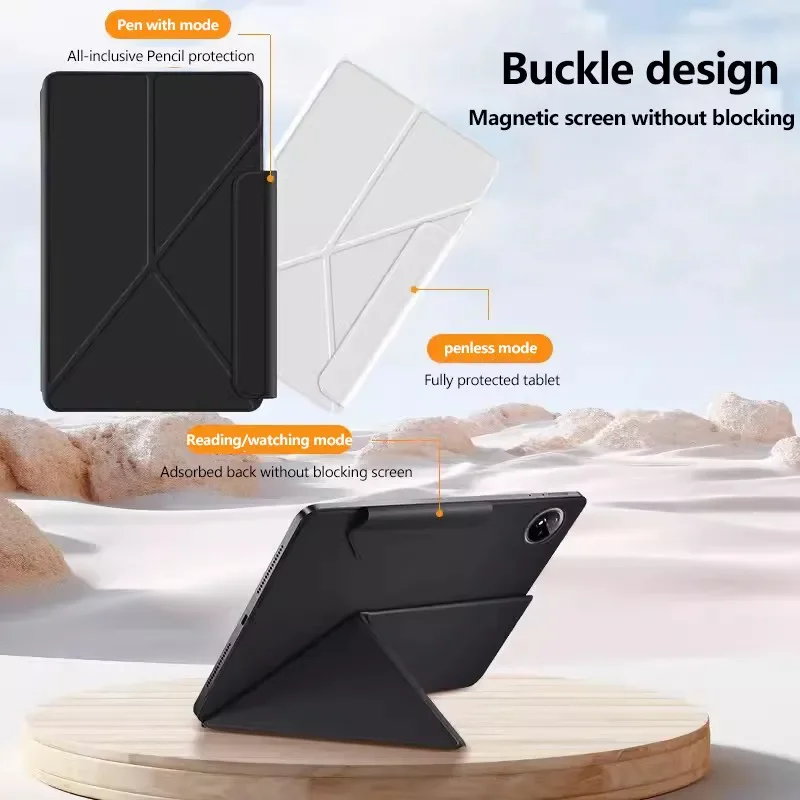 Funda protectora con soporte plegable en Y para tableta inteligente magnética para Honor MagicPad 2 de 12,3 pulgadas - imagen 3