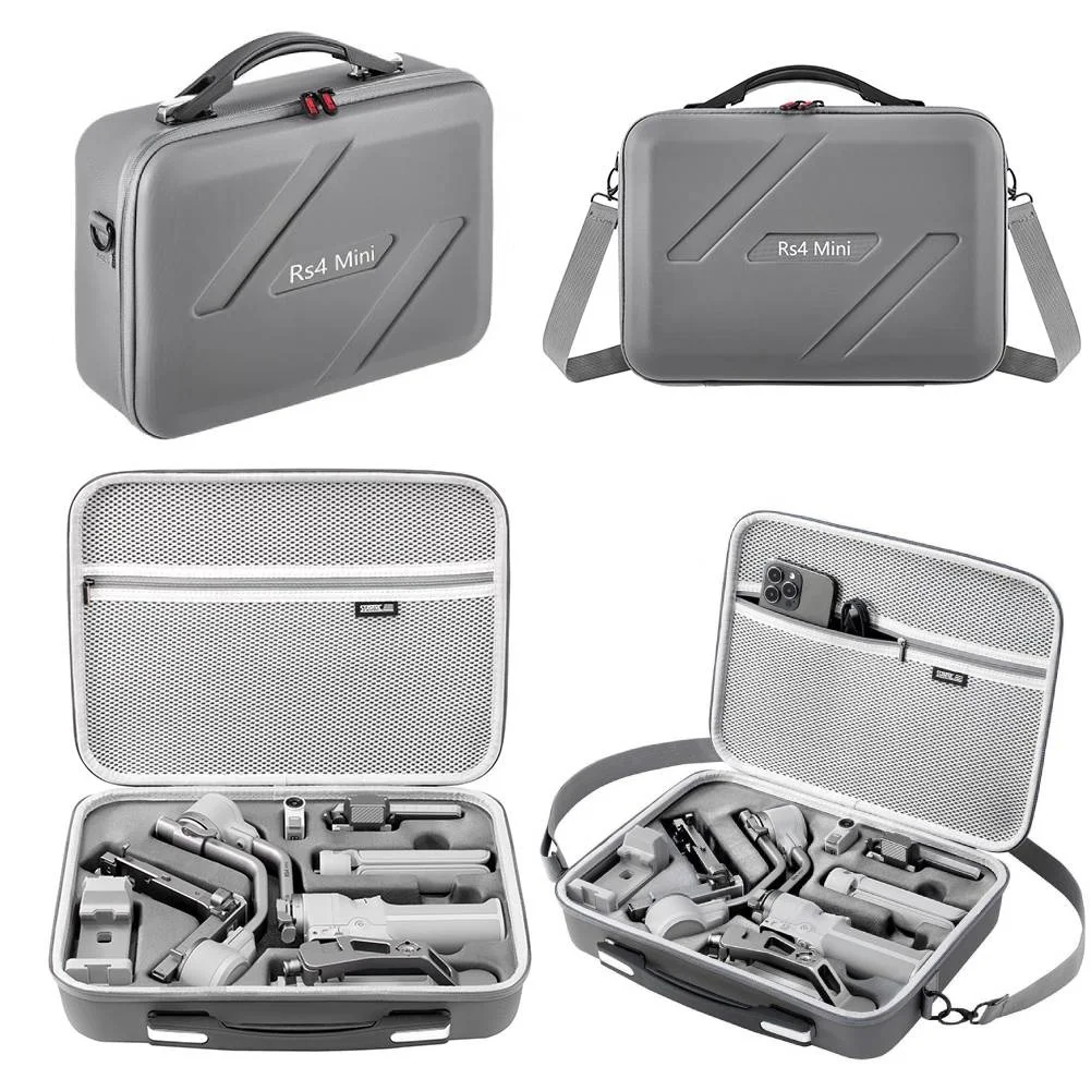 Para DJI RS4 Mini Estuche de transporte bolso de hombro de PU bolso de viaje protector antiarañazos para DJI Ronin 4 Mini estabilizador de mano - imagen 3