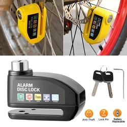 Candado Disco Moto Scooter Bicicleta – Alarma 110dB Antirrobo Impermeable