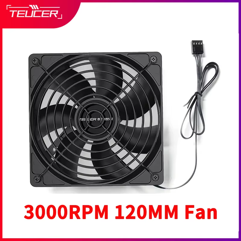 Ventilador Teucer 120mm Alta Velocidad 3000 RPM Minería