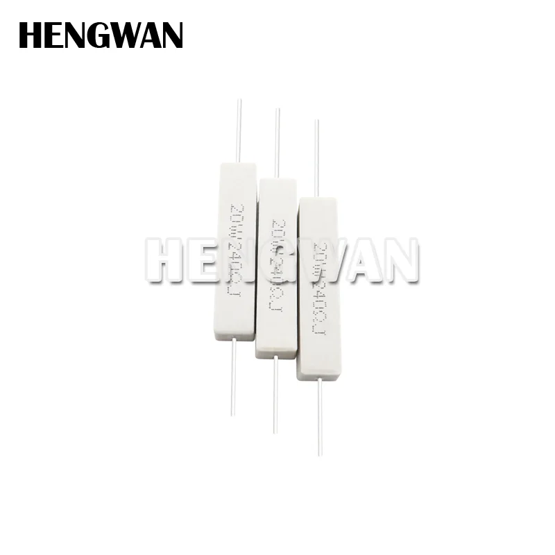 Resistencia de potencia de cemento 5%, 20W, 0,1-10K, 0.1R, 0.5R, 10R, 50R, 0,22, 0,33, 0,5, 1, 2, 5, 8, 10, 20, 22, 30, 50, 100, 1K, 1,5 K, 2K ohm, 1 unidad - imagen 5