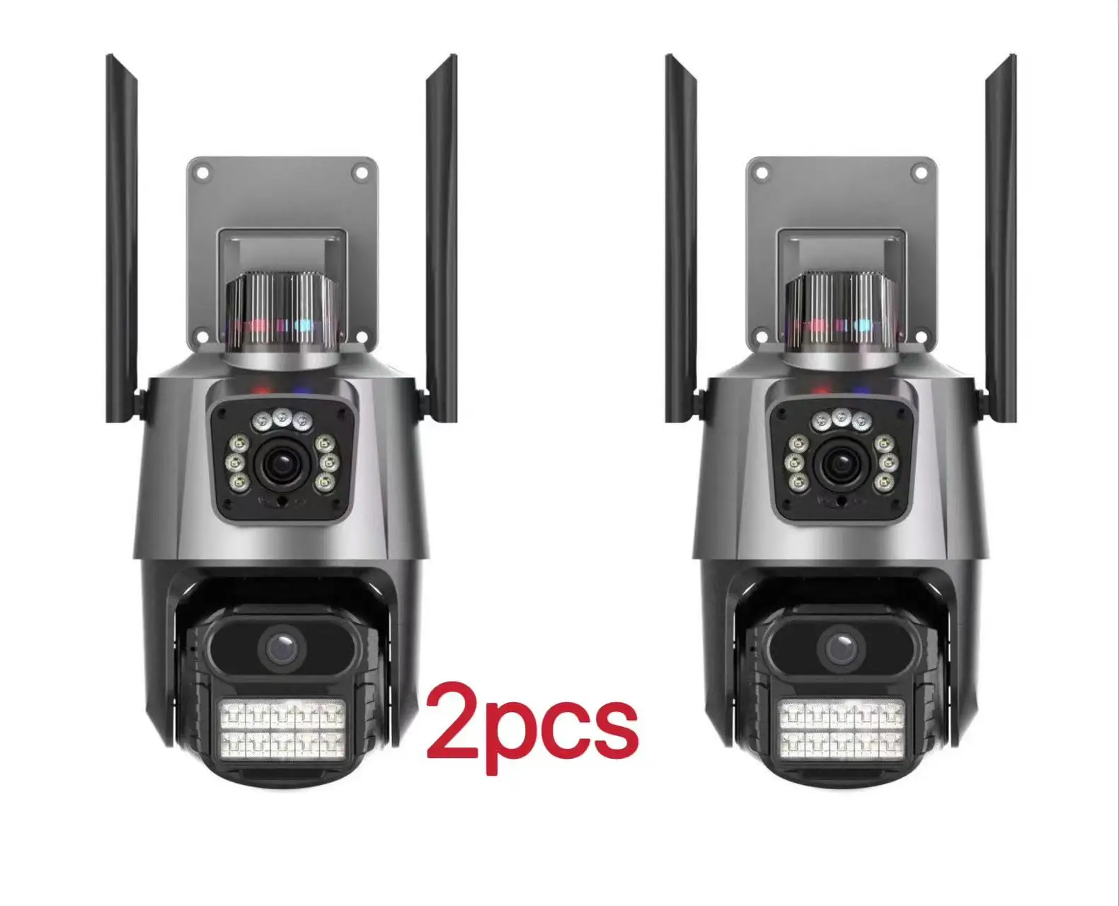 Cámara Wifi de 8MP PTZ, Zoom Digital 8X, visión nocturna, pantallas duales, protección de seguridad de 4MP para exteriores, cámara IP de vigilancia CCTV - imagen 3