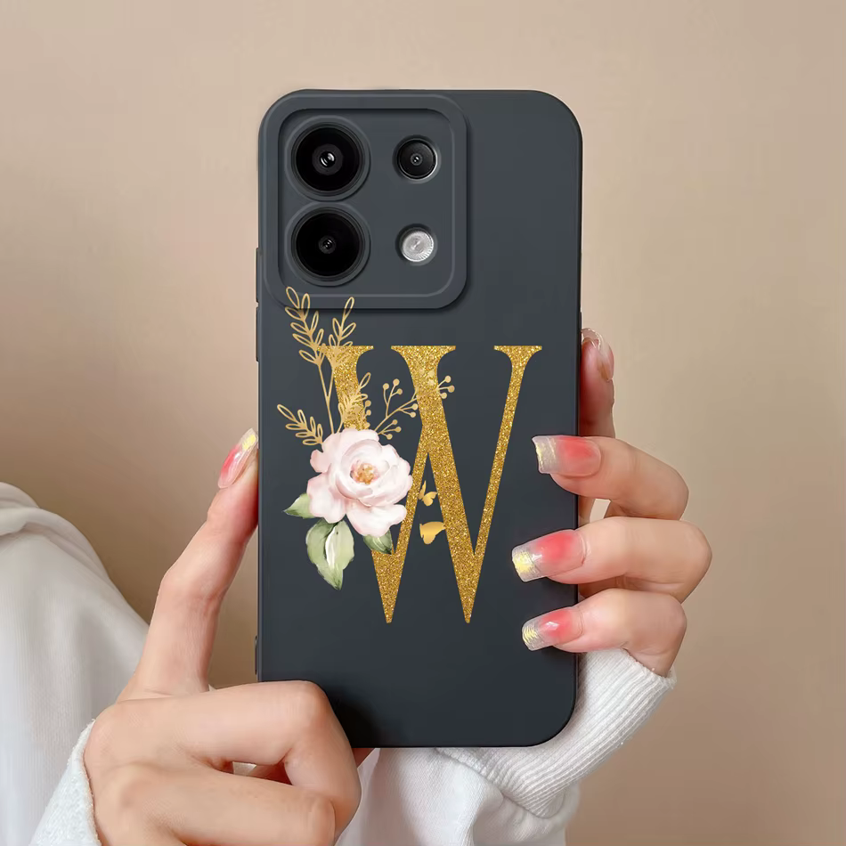 Funda Silicona Poco X6 Pro 5G – Protección Cámara Negro Rosa