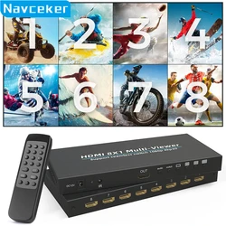 Navceker Multivisor HDMI 4K - Switch 4x8 con IR